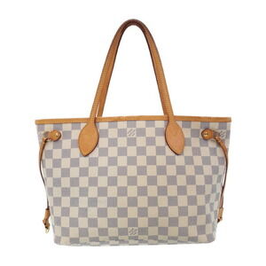 Louis Vuitton Damier Azur White Neverfull Tote Bag